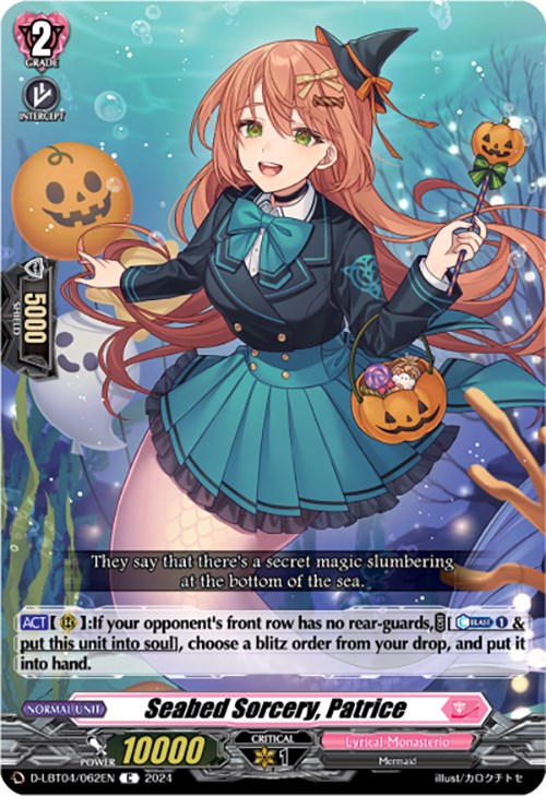 Image of Seabed Sorcery, Patrice (D-LBT04/062EN) [Lyrical Monasterio: Trick or Trick!]