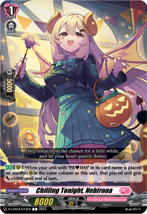 Image of Chilling Tonight, Nebirona (D-LBT04/074EN) [Lyrical Monasterio: Trick or Trick!]