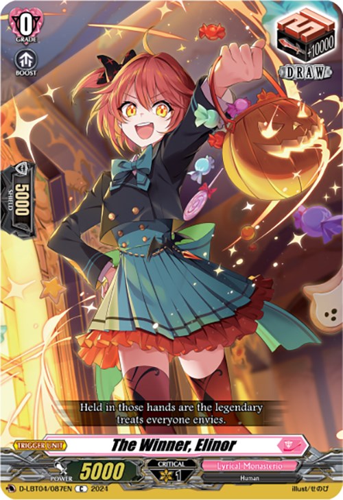 Image of The Winner, Elinor (D-LBT04/087EN) [Lyrical Monasterio: Trick or Trick!]