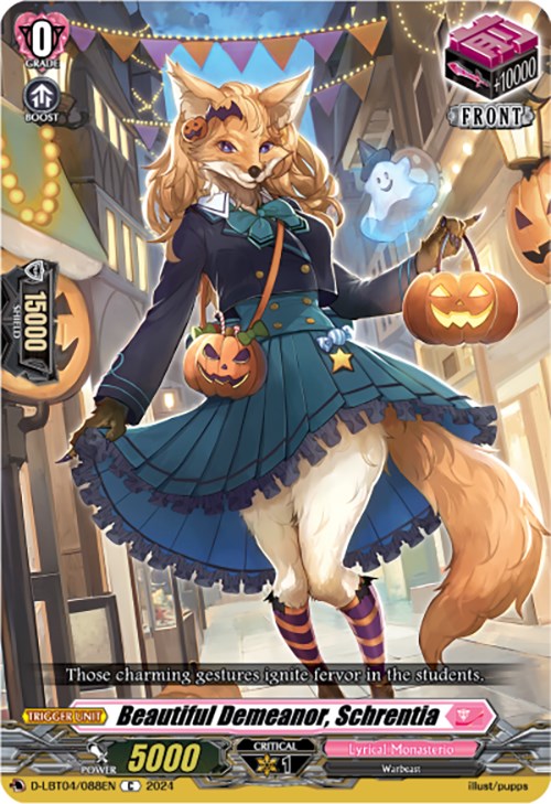 Image of Beautiful Demeanor, Schrentia (D-LBT04/088EN) [Lyrical Monasterio: Trick or Trick!]
