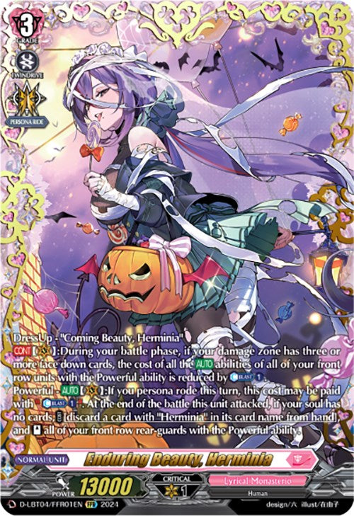 Image of Enduring Beauty, Herminia (D-LBT04/FFR01EN) [Lyrical Monasterio: Trick or Trick!]