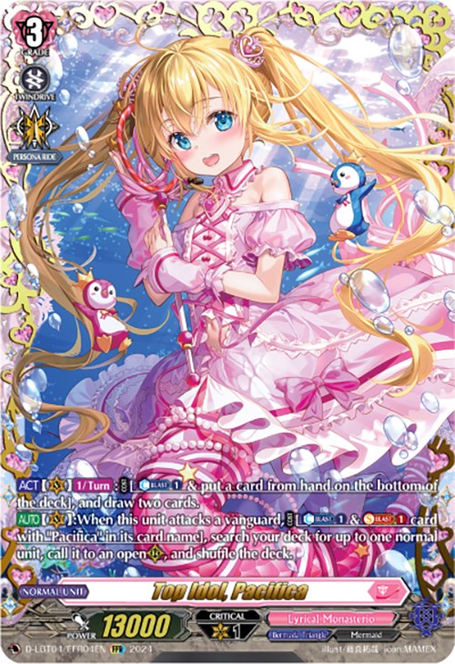 Image of Top Idol, Pacifica (D-LBT04/FFR04EN) [Lyrical Monasterio: Trick or Trick!]