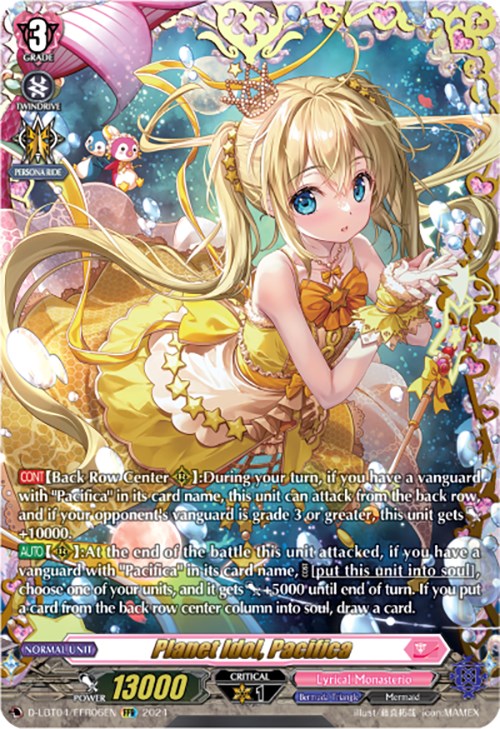 Image of Planet Idol, Pacifica (D-LBT04/FFR06EN) [Lyrical Monasterio: Trick or Trick!]