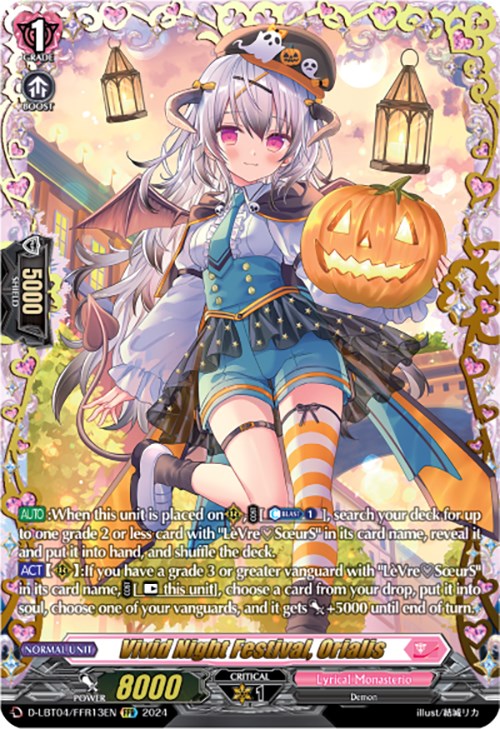 Image of Vivid Night Festival, Orialis (D-LBT04/FFR13EN) [Lyrical Monasterio: Trick or Trick!]