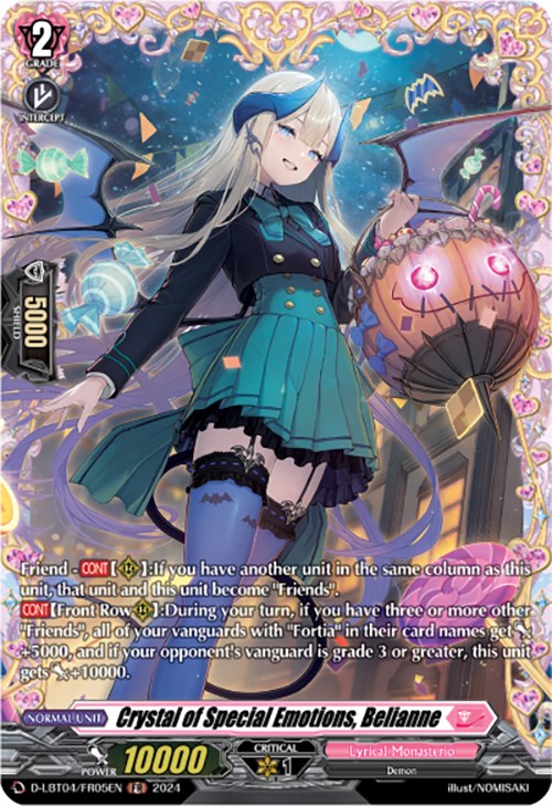 Image of Crystal of Special Emotions, Belianne (D-LBT04/FR05EN) [Lyrical Monasterio: Trick or Trick!]