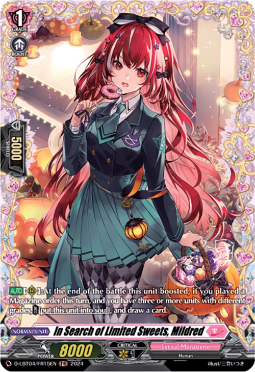 Image of In Search of Limited Sweets, Mildred (D-LBT04/FR15EN) [Lyrical Monasterio: Trick or Trick!]
