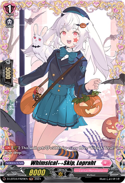 Image of Whimsical Skip, Lopraht (D-LBT04/FR29EN) [Lyrical Monasterio: Trick or Trick!]