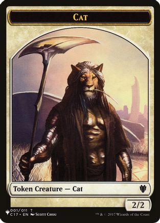 Image of Cat (001) // Dog Double-Sided Token [Secret Lair Commander Deck: Raining Cats and Dogs Tokens]