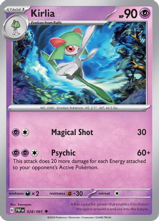Image of Kirlia (028/091) [Scarlet & Violet: Paldean Fates]