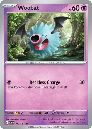 Image of Woobat (032/091) [Scarlet & Violet: Paldean Fates]