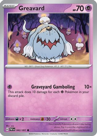 Image of Greavard (042/091) [Scarlet & Violet: Paldean Fates]