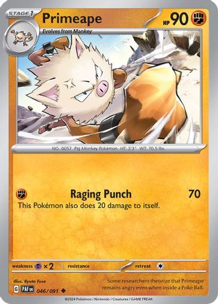 Image of Primeape (046/091) [Scarlet & Violet: Paldean Fates]