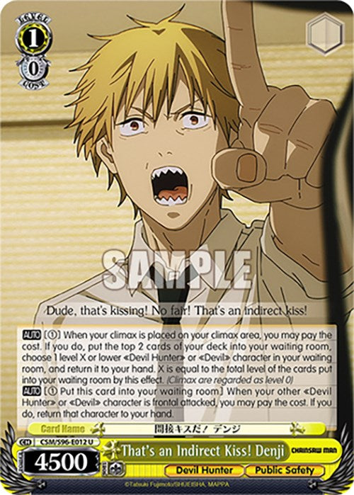 Image of That's an Indirect Kiss! Denji (CSM/S96-E012 U) [Chainsaw Man]