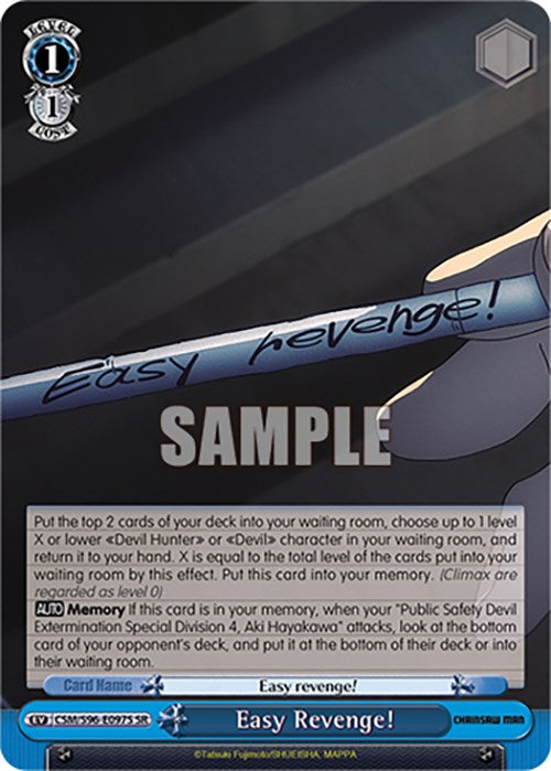 Image of Easy Revenge! (CSM/S96-E097S SR) [Chainsaw Man]
