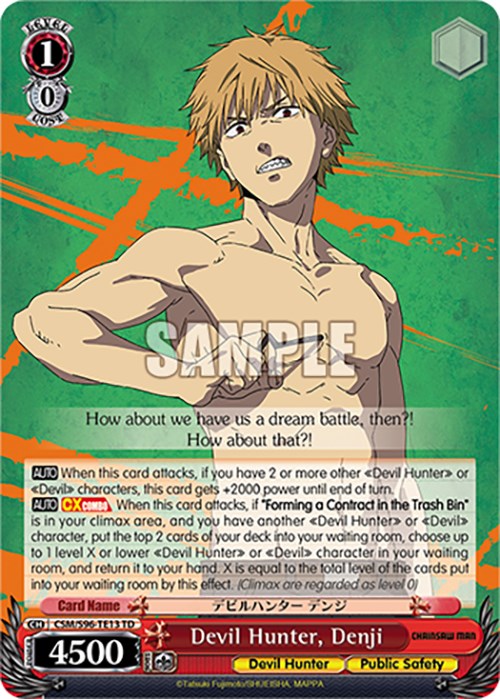 Image of Devil Hunter, Denji (CSM/S96-TE13 TD) [Chainsaw Man]