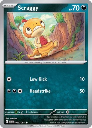 Image of Scraggy (060/091) [Scarlet & Violet: Paldean Fates]