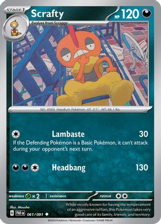 Image of Scrafty (061/091) [Scarlet & Violet: Paldean Fates]