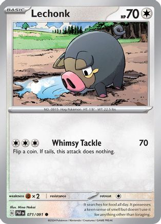 Image of Lechonk (071/091) [Scarlet & Violet: Paldean Fates]