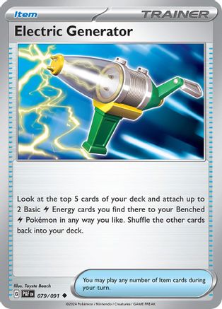 Image of Electric Generator (079/091) [Scarlet & Violet: Paldean Fates]