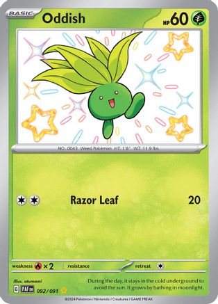 Image of Oddish (092/091) [Scarlet & Violet: Paldean Fates]