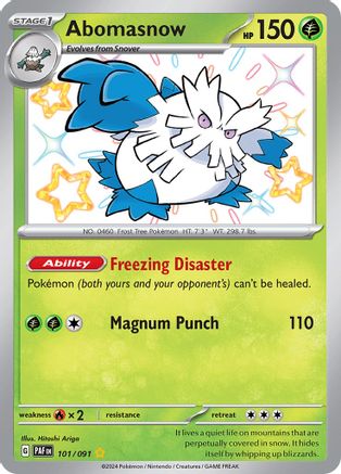 Image of Abomasnow (101/091) [Scarlet & Violet: Paldean Fates]