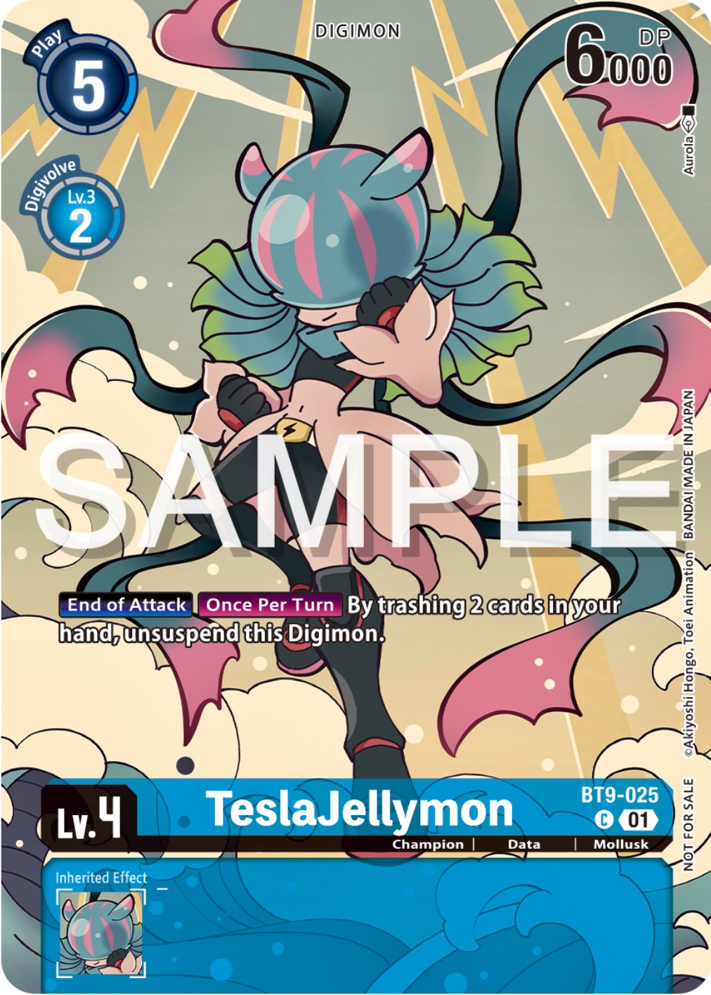 Image of TeslaJellymon [BT9-025] (Digimon Illustration Competition Pack 2023) [X Record Promos]
