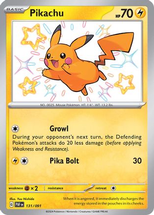 Image of Pikachu (131/091) [Scarlet & Violet: Paldean Fates]