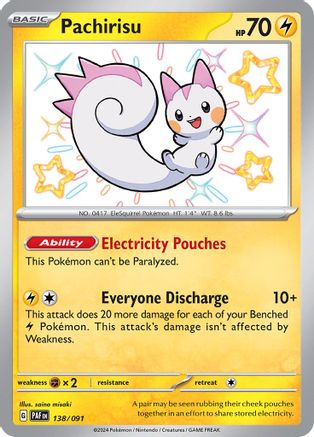 Image of Pachirisu (138/091) [Scarlet & Violet: Paldean Fates]