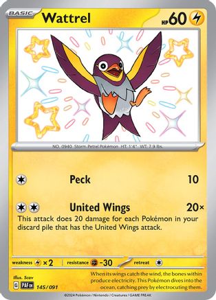 Image of Wattrel (145/091) [Scarlet & Violet: Paldean Fates]