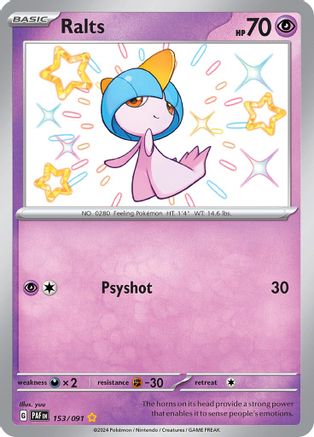 Image of Ralts (153/091) [Scarlet & Violet: Paldean Fates]
