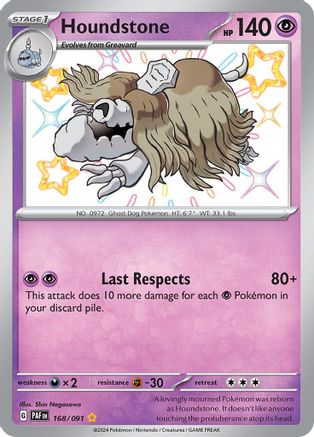 Image of Houndstone (168/091) [Scarlet & Violet: Paldean Fates]