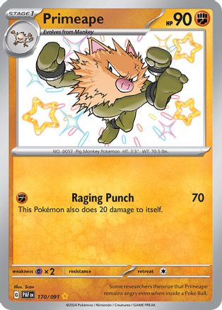 Image of Primeape (170/091) [Scarlet & Violet: Paldean Fates]