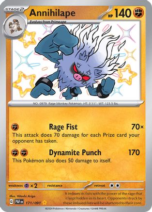 Image of Annihilape (171/091) [Scarlet & Violet: Paldean Fates]