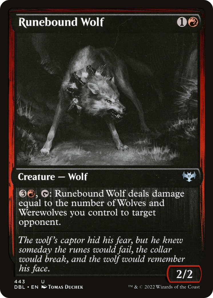 Image of Runebound Wolf [Innistrad: Double Feature]