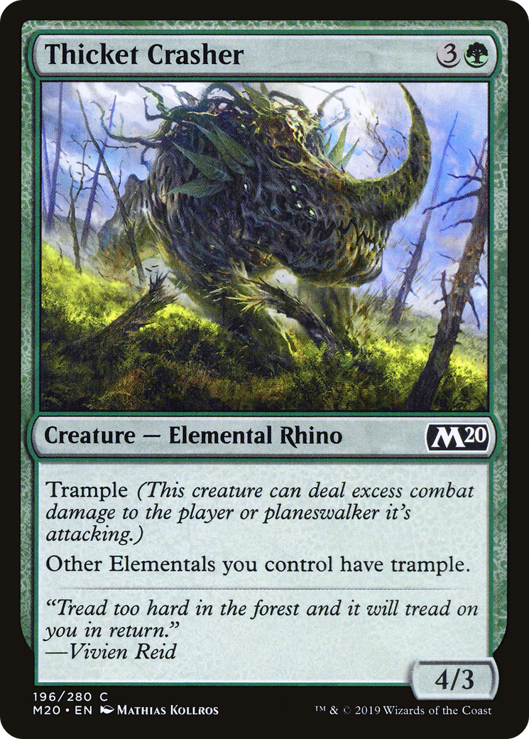 Image of Thicket Crasher [Core Set 2020]
