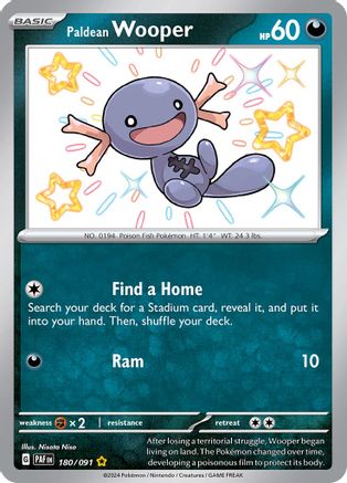 Image of Paldean Wooper (180/091) [Scarlet & Violet: Paldean Fates]