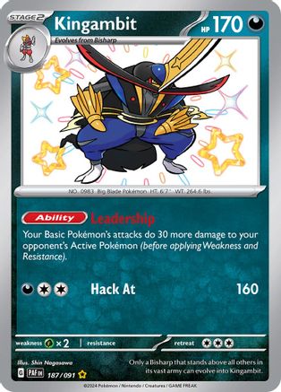Image of Kingambit (187/091) [Scarlet & Violet: Paldean Fates]