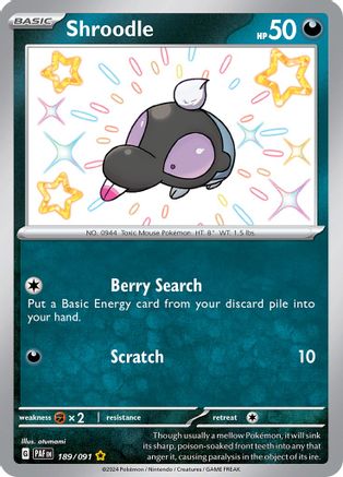 Image of Shroodle (189/091) [Scarlet & Violet: Paldean Fates]