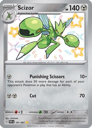 Image of Scizor (191/091) [Scarlet & Violet: Paldean Fates]
