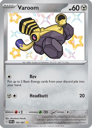 Image of Varoom (192/091) [Scarlet & Violet: Paldean Fates]