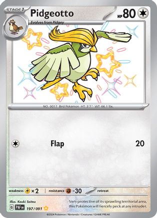 Image of Pidgeotto (197/091) [Scarlet & Violet: Paldean Fates]