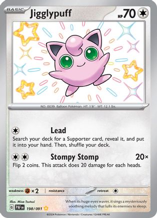 Image of Jigglypuff (198/091) [Scarlet & Violet: Paldean Fates]