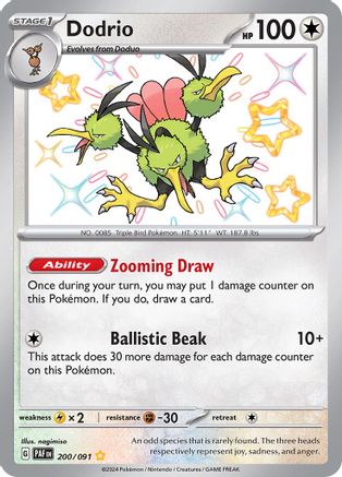 Image of Dodrio (200/091) [Scarlet & Violet: Paldean Fates]