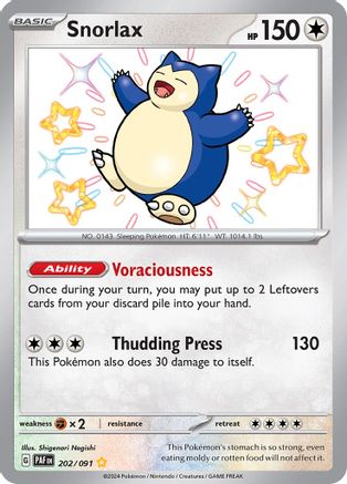Image of Snorlax (202/091) [Scarlet & Violet: Paldean Fates]
