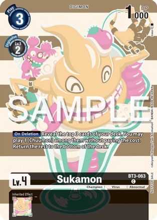 Image of Sukamon [BT3-063] (Digimon Illustration Competition Pack 2023) [Release Special Booster Promos]