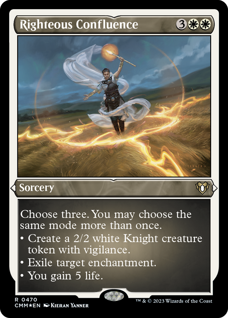 Image of Righteous Confluence (Foil Etched) [Commander Masters]
