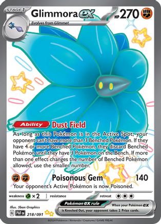 Image of Glimmora ex (218/091) [Scarlet & Violet: Paldean Fates]