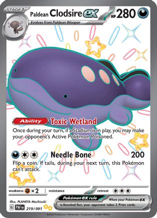 Image of Paldean Clodsire ex (219/091) [Scarlet & Violet: Paldean Fates]