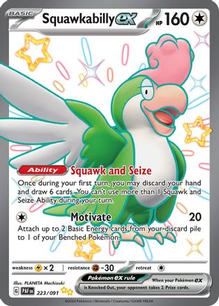 Image of Squawkabilly ex (223/091) [Scarlet & Violet: Paldean Fates]