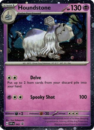 Image of Houndstone (042) (Cosmos Holo) [Scarlet & Violet: Black Star Promos]